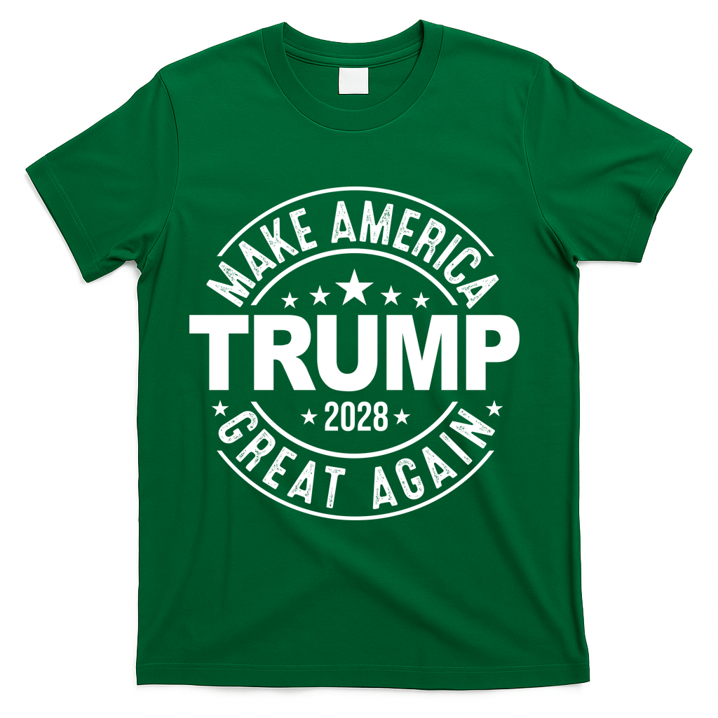 Make America Great Again Trump 2028 T-Shirt - Green