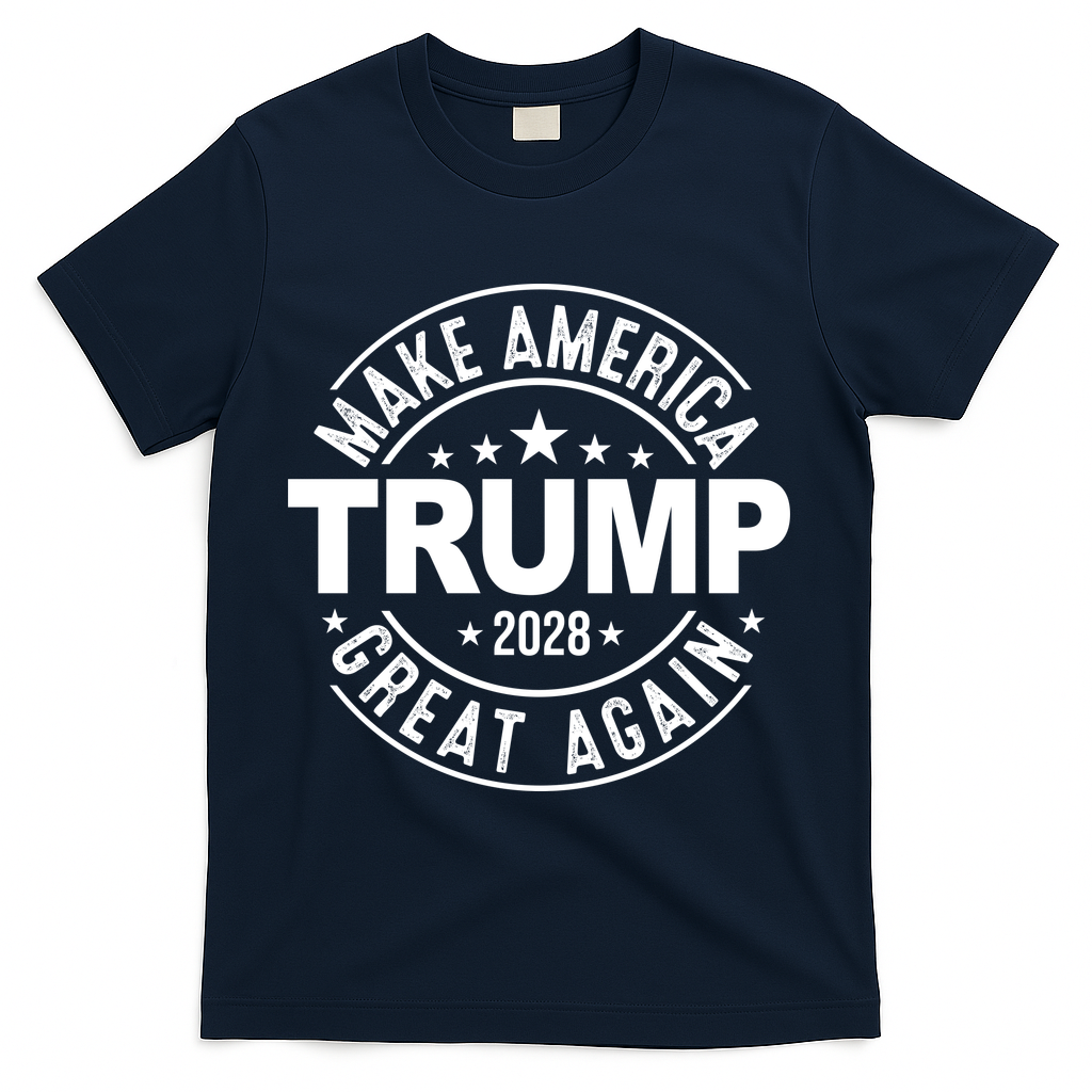 Make America Great Again Trump 2028 T-Shirt - Navy