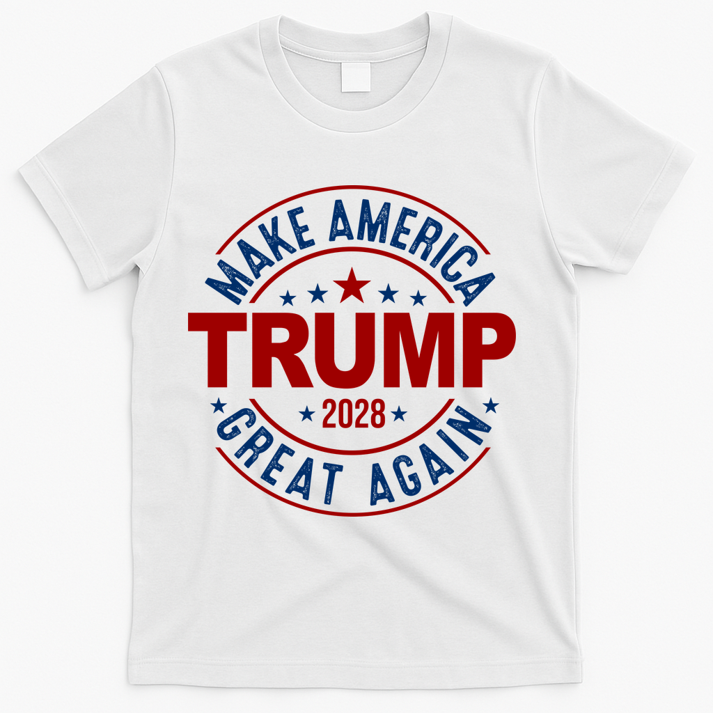 Make America Great Again Trump 2028 T-Shirt - White