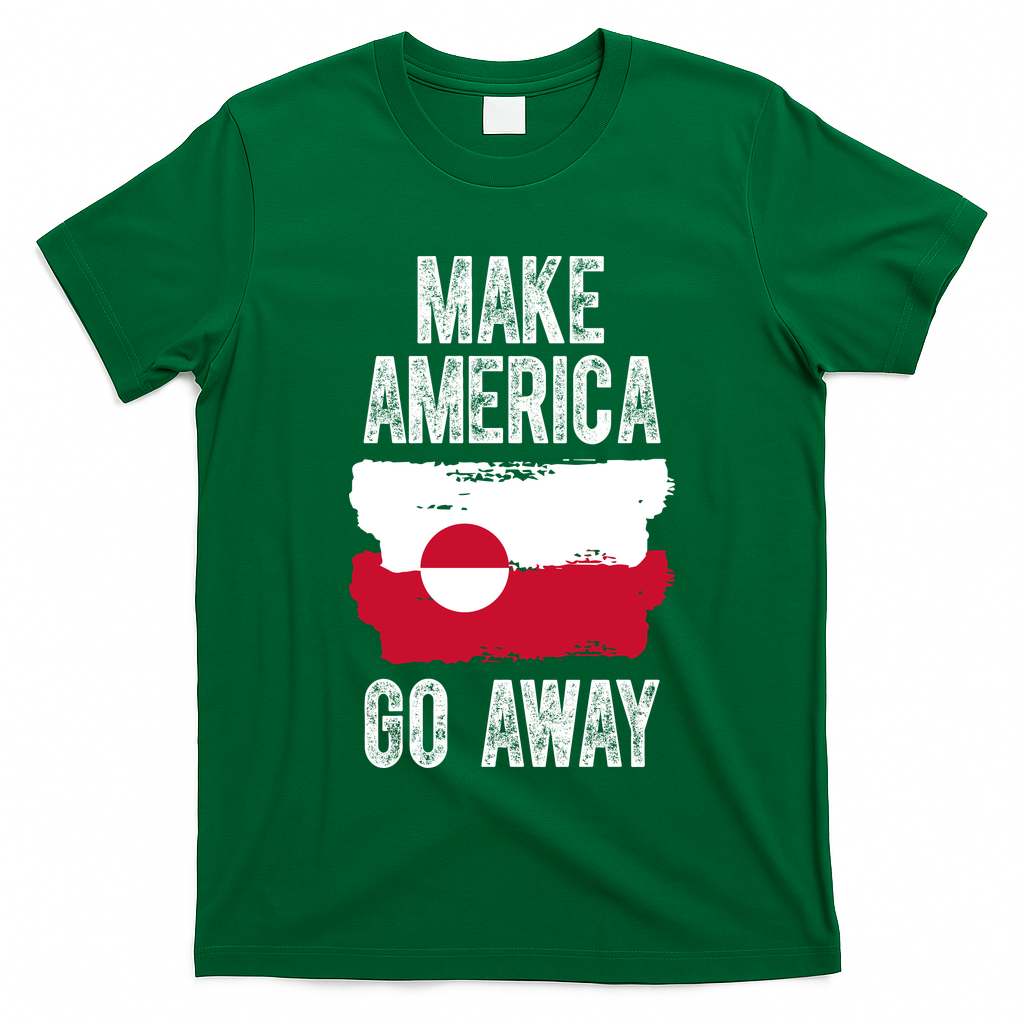 Make America Go Away Greenland Flag Vintage T-Shirt