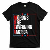 Morons Are Governing America Anti Trump Political T-Shirt - Black