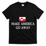 Make America Go Away Greenland Flag Anti-MAGA T-Shirt