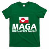 Make America Go Away MAGA Anti Trump Greenland Flag T-Shirt