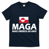 Make America Go Away MAGA Anti Trump Greenland Flag T-Shirt