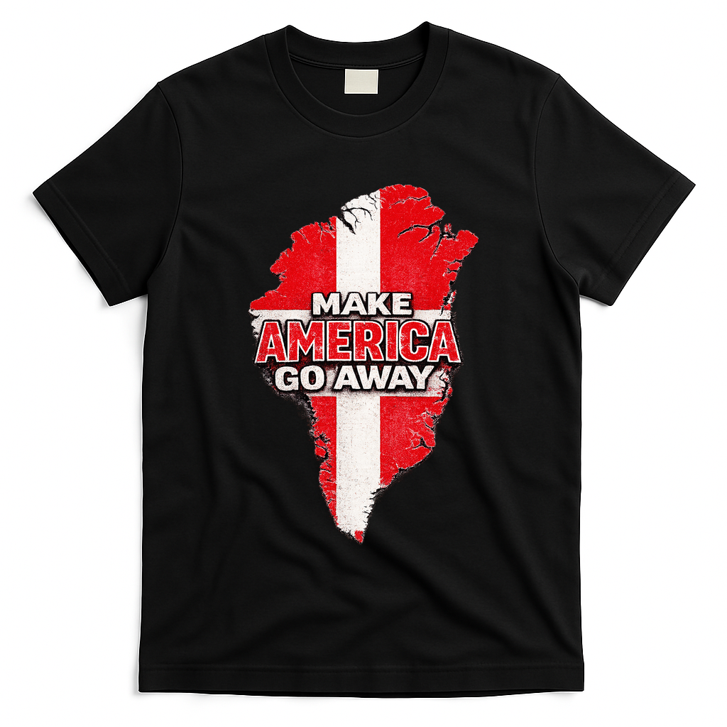 Make America Go Away Greenland Map MAGA T-Shirt