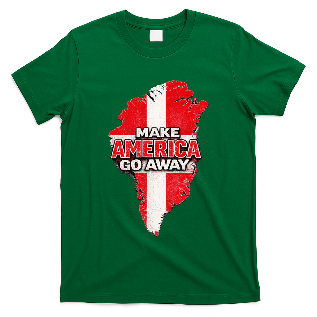 Make America Go Away Greenland Map MAGA T-Shirt