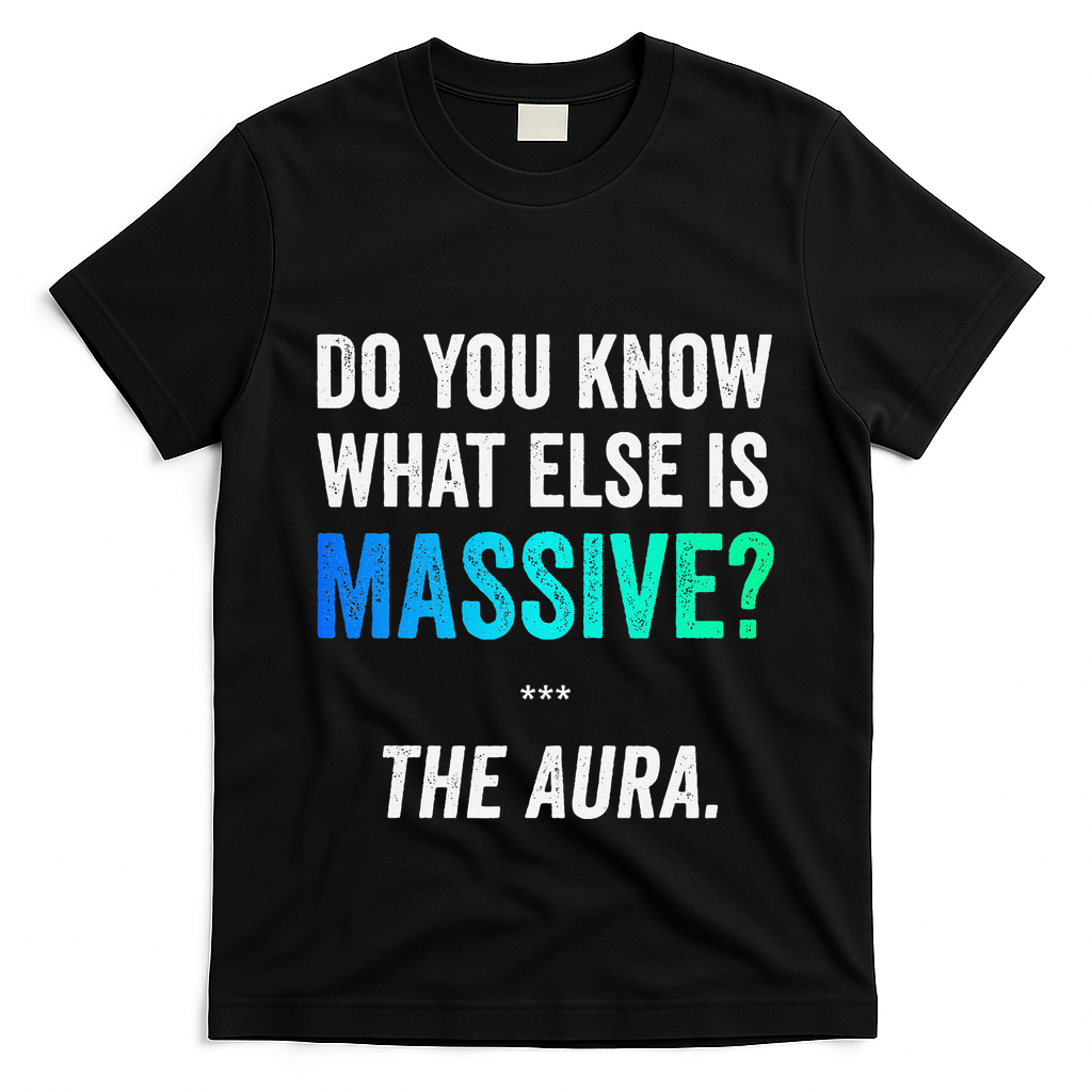 Massive Aura Meme Funny Gen Z Slang Gaming Meme Aura T-Shirt