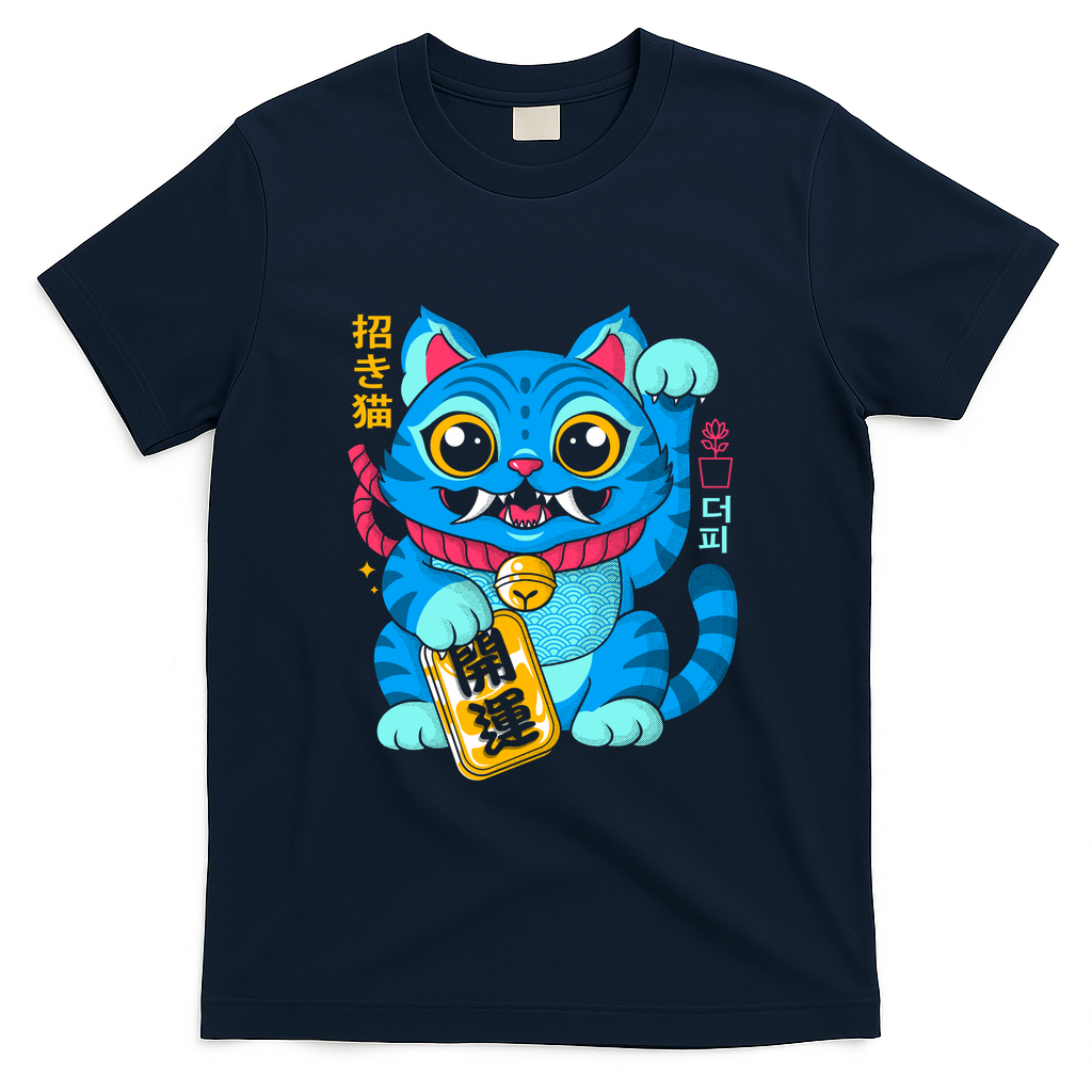 Maneki-Tiger - Navy