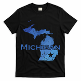 Michigan American State Outline Map Usa T-Shirt