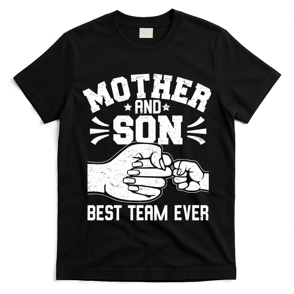 Mother And Son Best Team Ever Sons Mom Matching Mother's Day  T-Shirt