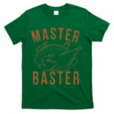 Master Baster Funny Turkey Print Happy Thanksgiving Day T-Shirt - Green