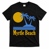 Myrtle Beach Summer Palm Tree T-Shirt - Black