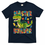 Master Builder T-Rex Dinosaur T-Shirt - Navy Blue