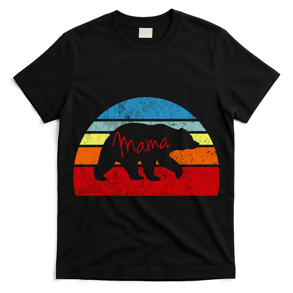Mama Bear Vintage Retro Gift T-Shirt