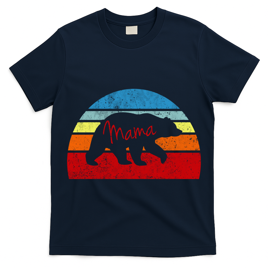 Mama Bear Vintage Retro Gift T-Shirt
