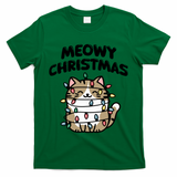 Meowy Christmas Christmas Cats Cat Lover T-Shirt
