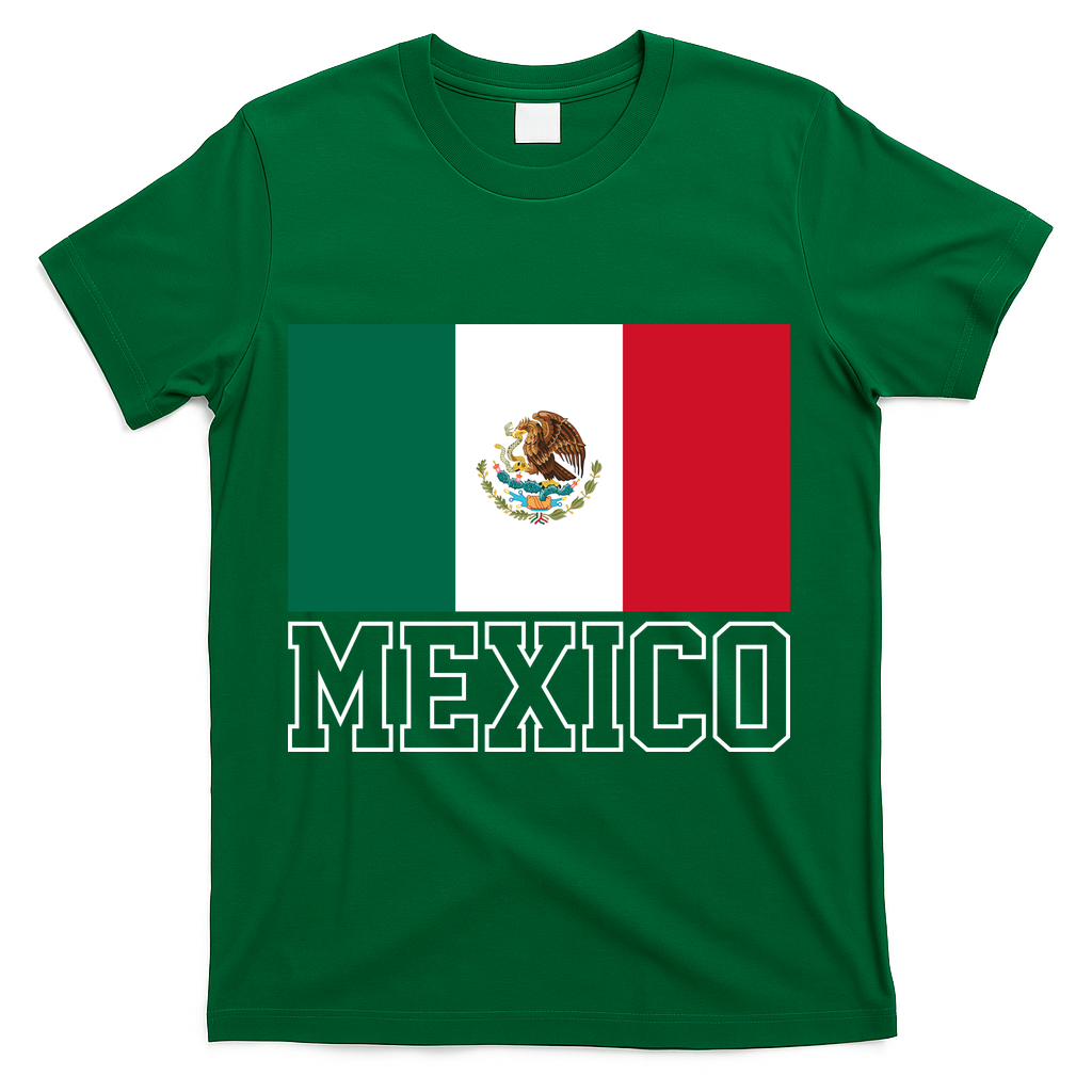 Mexico Country Flag Mexican Fan T-Shirt - Green