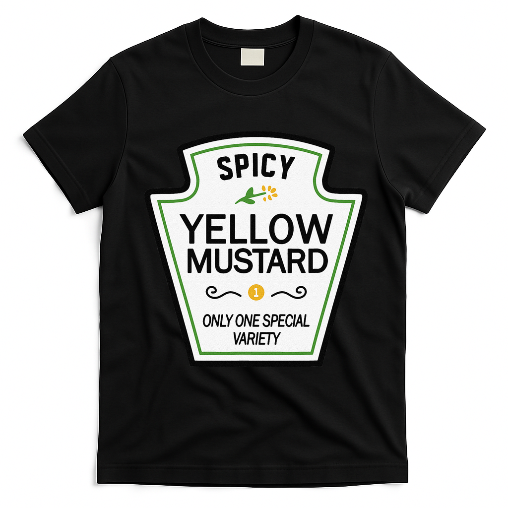 Mustard Condiments Group Halloween Costumes T-Shirt - Black