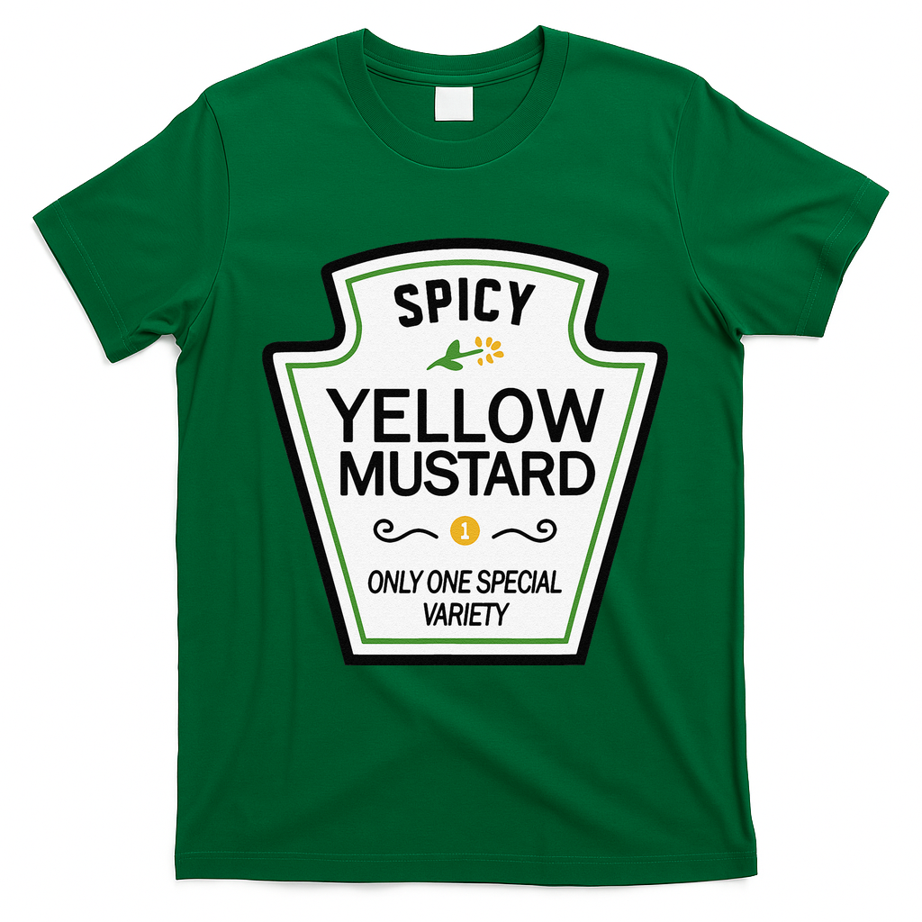 Mustard Condiments Group Halloween Costumes T-Shirt - Irish Green