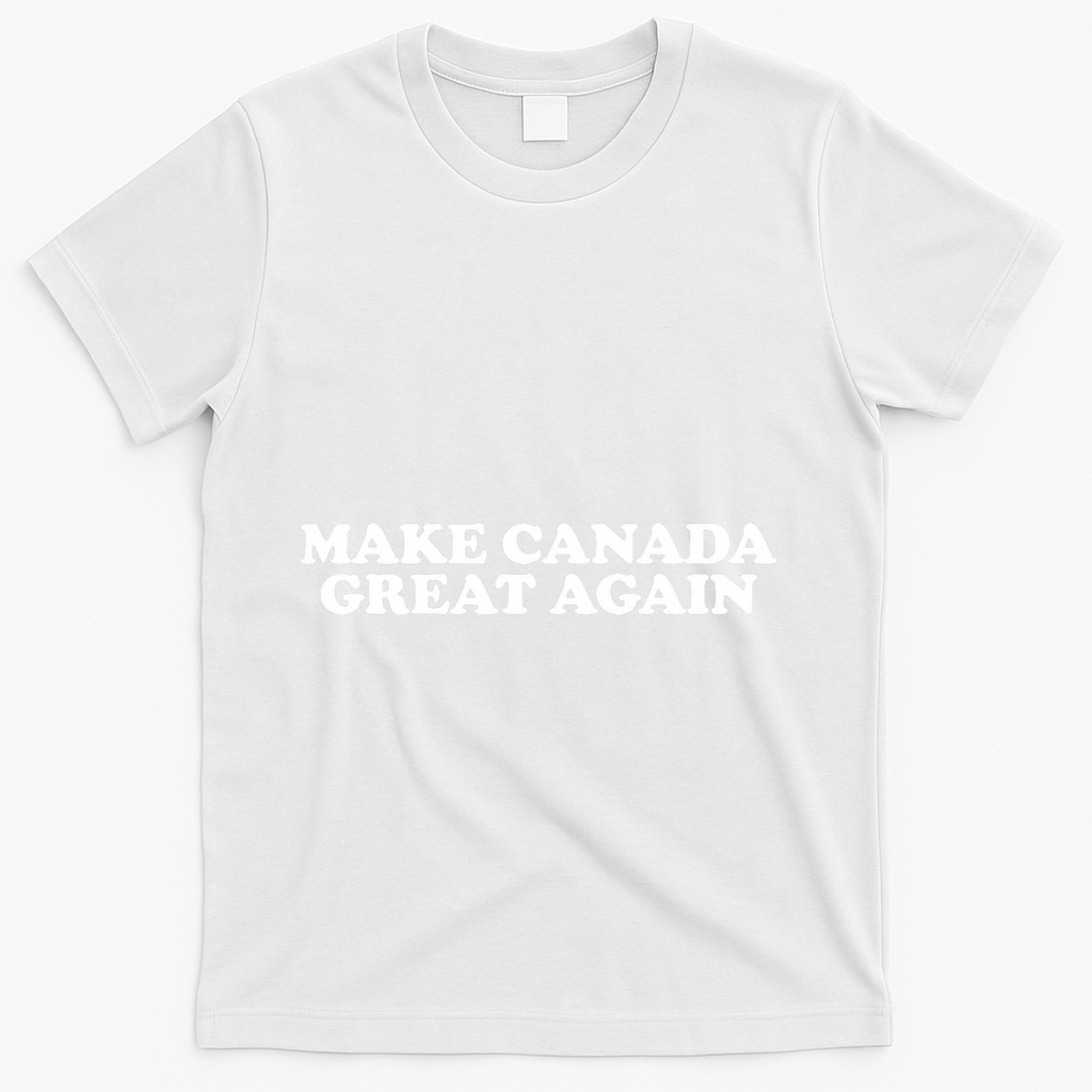 Make Canada Great Again Canada 51st State Funny T-Shirt - White