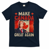 Make Canada Great Again Funny Trump President 2024 T-Shirt - Navy