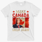 Make Canada Great Again Funny Trump President 2024 T-Shirt - White