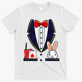 Magician Costume Halloween Magic Show Women T-Shirt - White