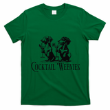 Martini Cocktail Lover Dachshund Cocktail Weenies Dachshund Gift T-Shirt - Irish Green