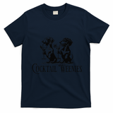 Martini Cocktail Lover Dachshund Cocktail Weenies Dachshund Gift T-Shirt - Navy Blue