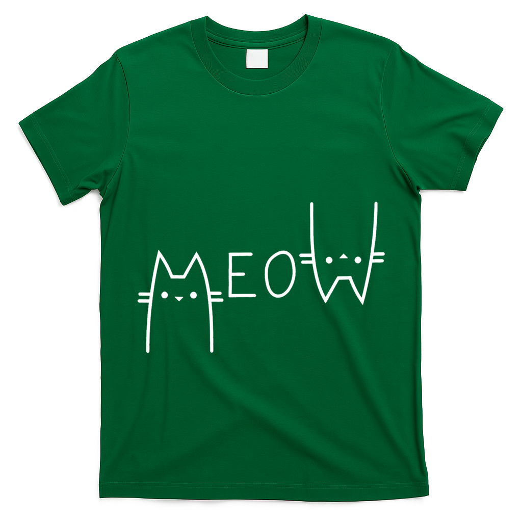 Meow Cat Meow Kitty Funny Cats Mom And Cat Dad Gift T-Shirt