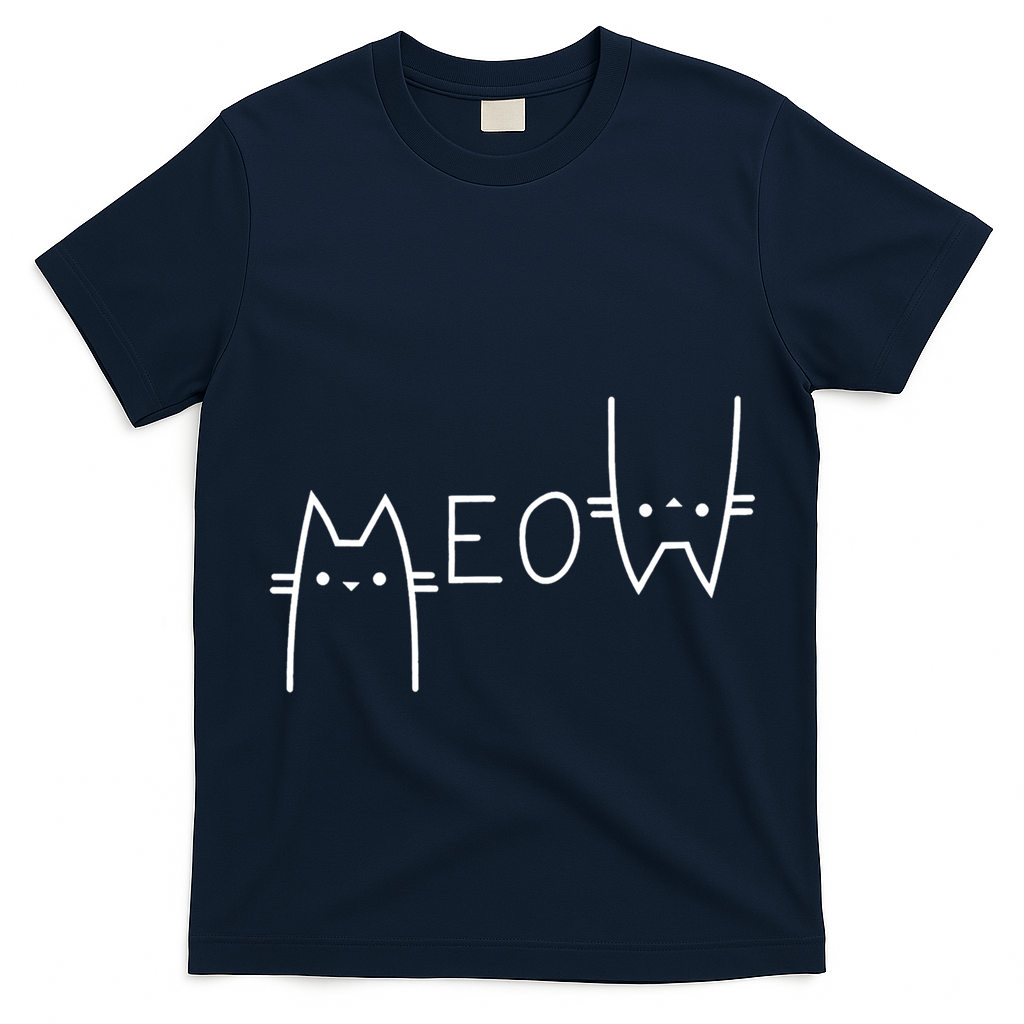 Meow Cat Meow Kitty Funny Cats Mom And Cat Dad Gift T-Shirt