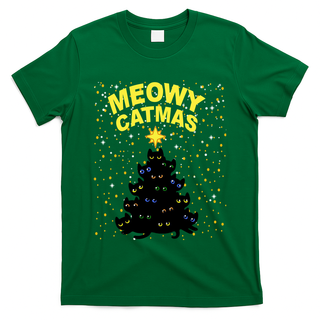 Meowy Christmas T-Shirt