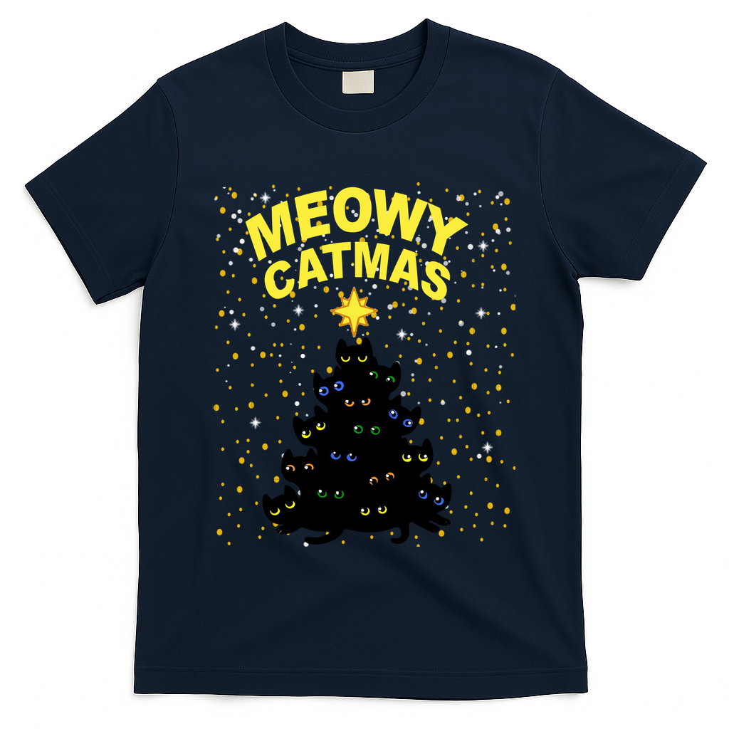 Meowy Christmas T-Shirt