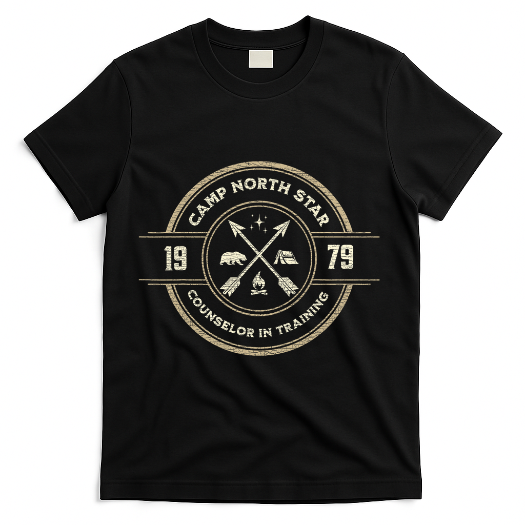 Meatballs Camp North Star Fun Retro Summer Camp Movie Fan T-Shirt - Black