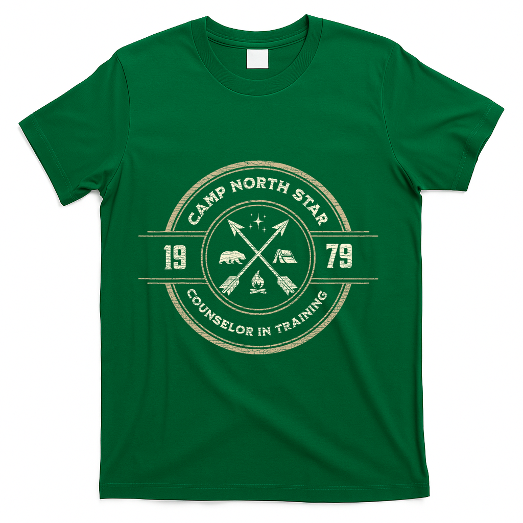 Meatballs Camp North Star Fun Retro Summer Camp Movie Fan T-Shirt - Green
