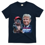 Moo Deng Trump And The HippoS Campaign Journey T-Shirt - Navy