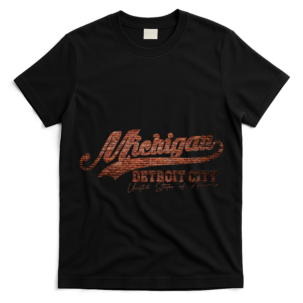 Michigan Detroit City Bricks T-Shirt