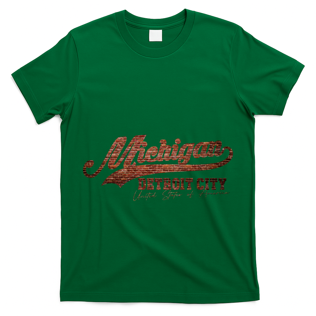 Michigan Detroit City Bricks T-Shirt