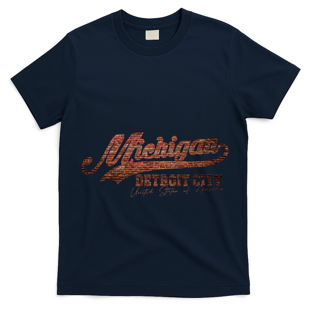 Michigan Detroit City Bricks T-Shirt