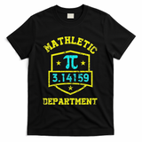Mathletic Department Funy Math Teacher Student Pi Day Joke T-Shirt - Black