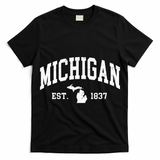 Michigan Est 1837 Distressed Worn Design Classic T-Shirt