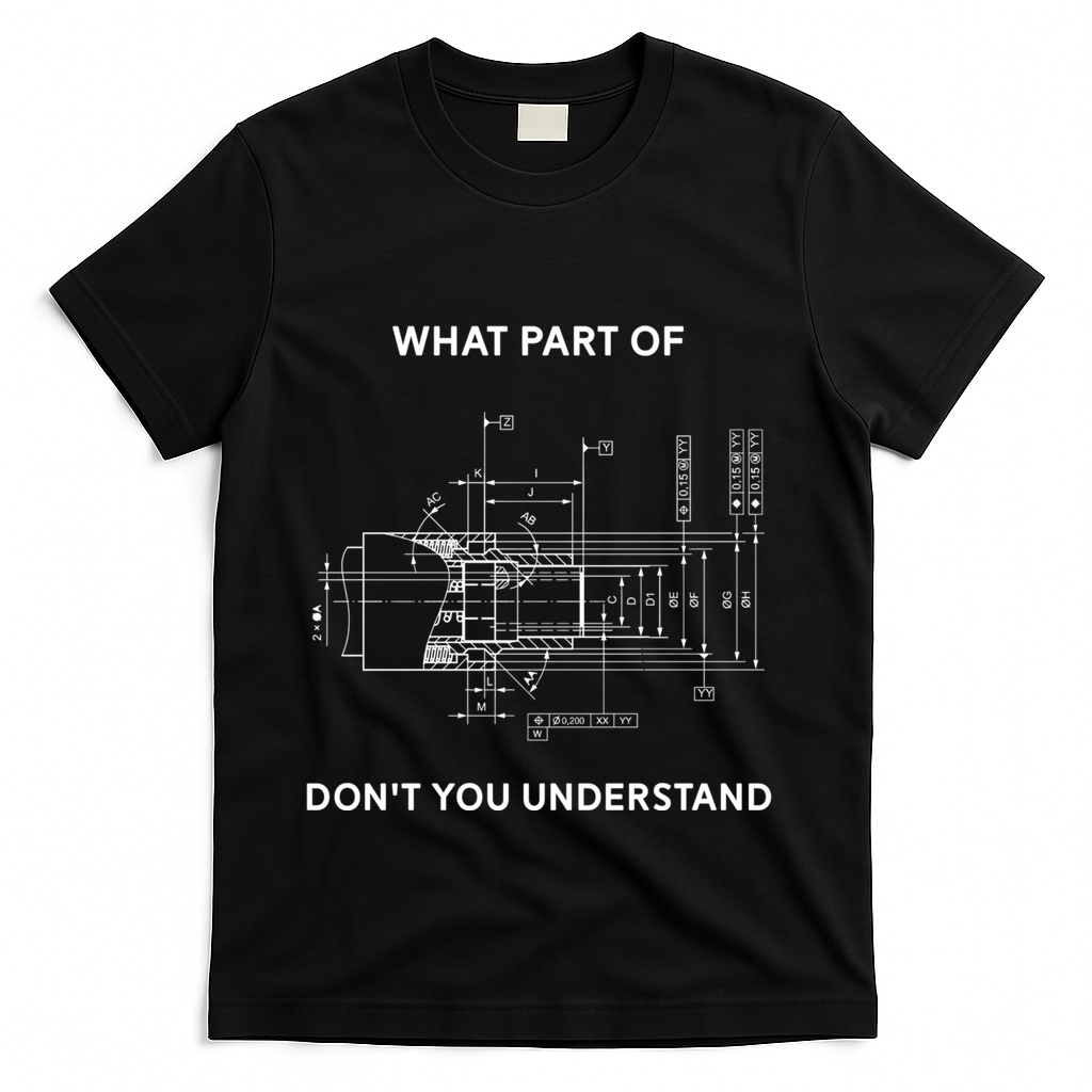 Mechanical Engineer Gift T-Shirt - Black