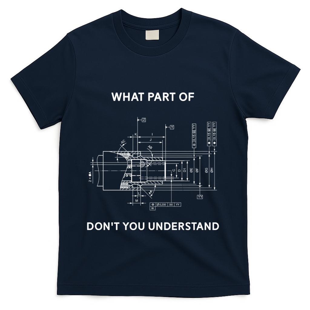 Mechanical Engineer Gift T-Shirt - Navy