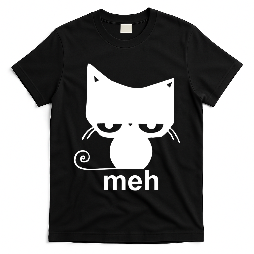 Meh Cat Funny Meme T-Shirt