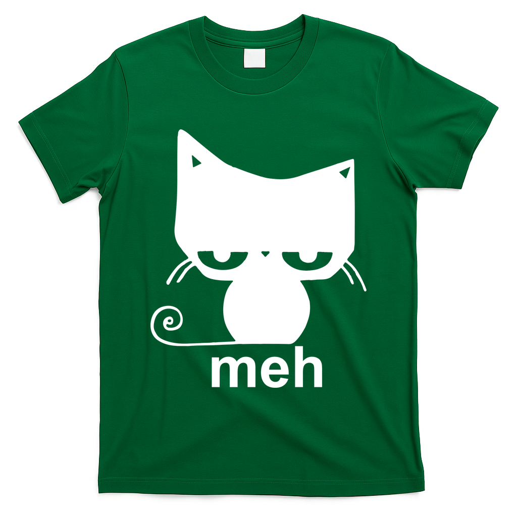 Meh Cat Funny Meme T-Shirt