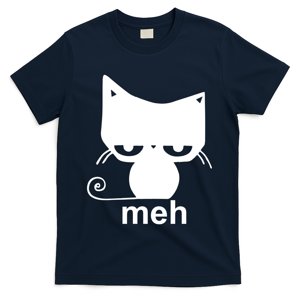 Meh Cat Funny Meme T-Shirt