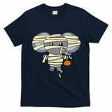 Mummy Elephant Trick Or Treating Costume Cute Halloween Gift T-Shirt - Navy Blue