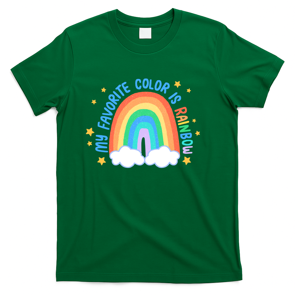 My favorite color is rainbow - Green