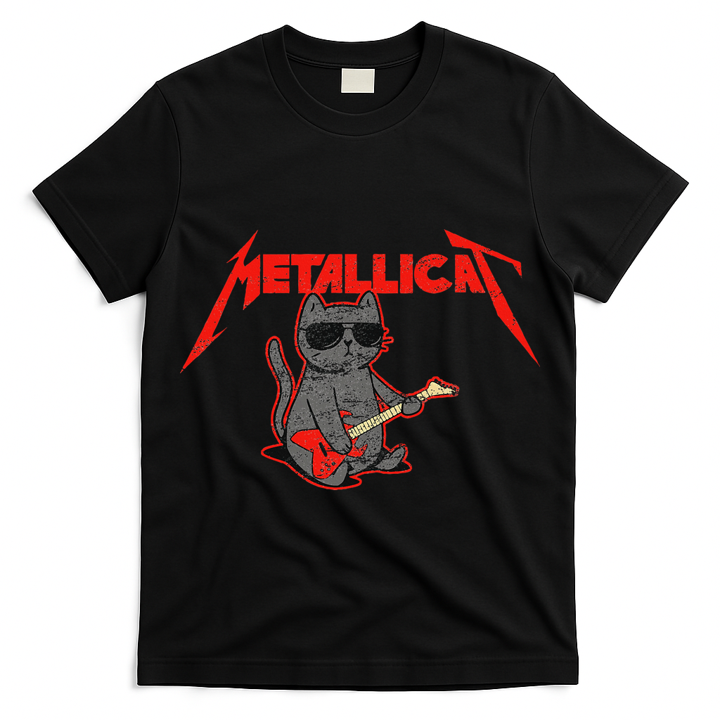 Metallicat Funny Cat T-Shirt