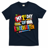 My First Day Of Kindergarten 1st Grade T-Shirt - Navy Blue